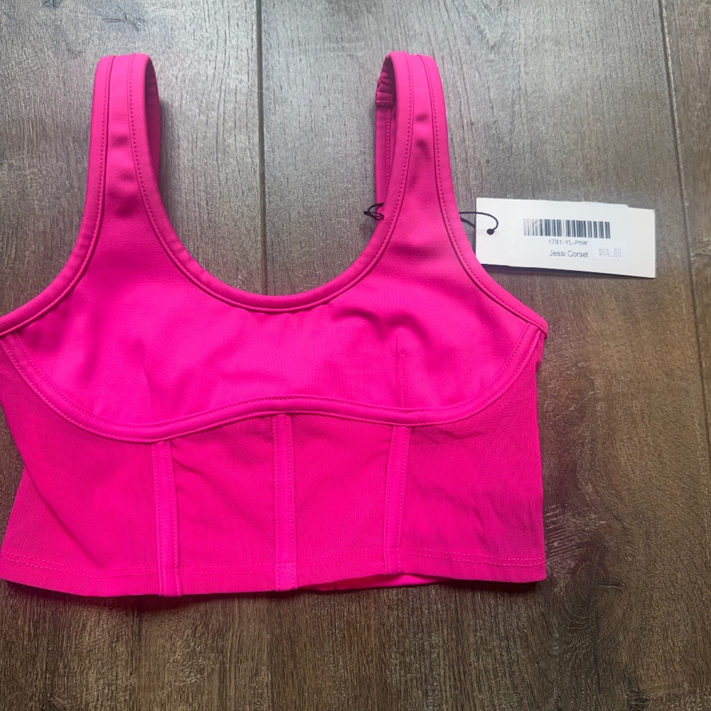 NWT Trendy Trends brand pink dance top Youth Large